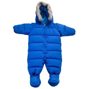 L.L. Bean Baby bunting with matching booties infants size 3/6 months